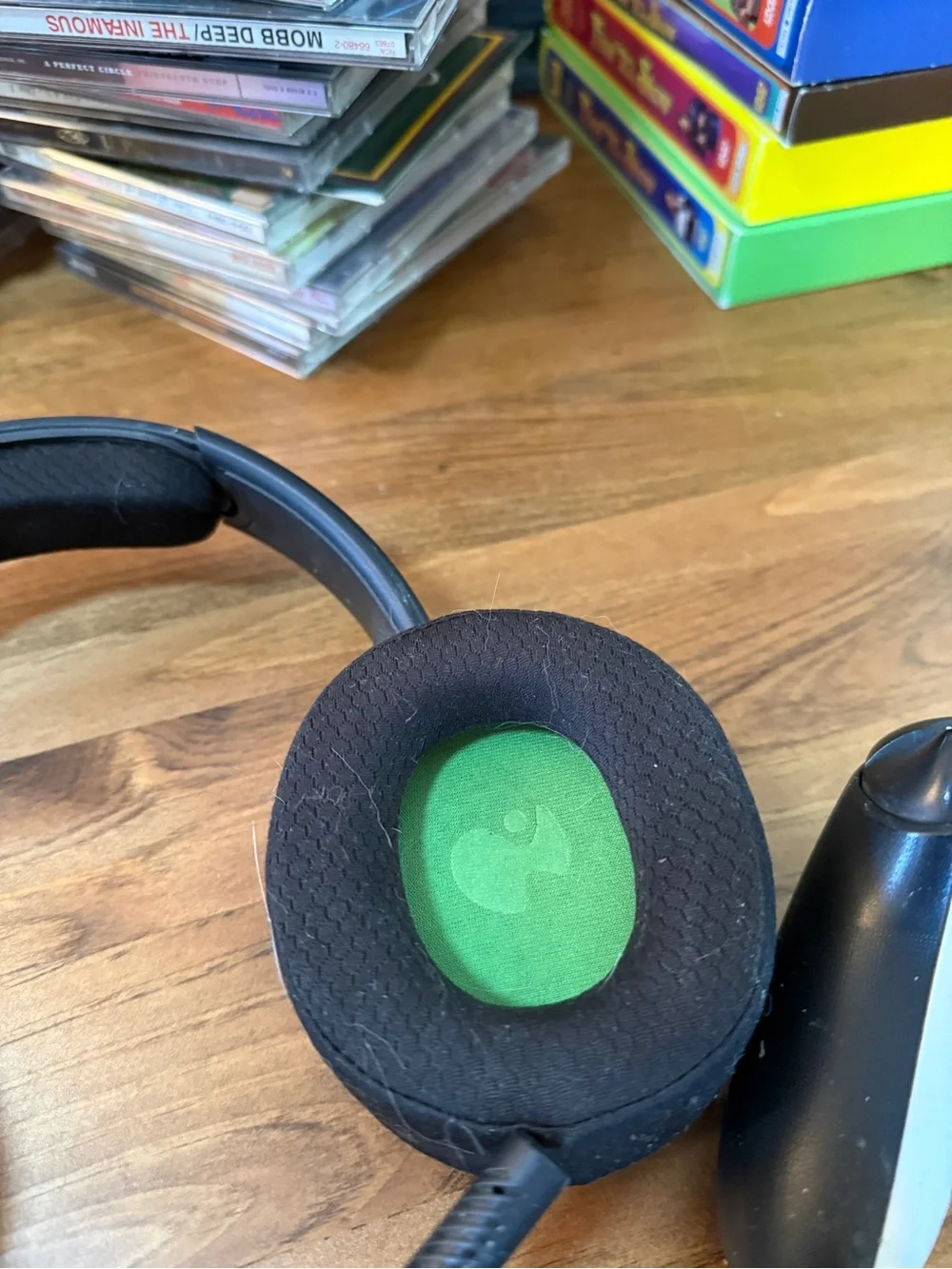 Black Headset for Gaming & (2) XBOX controllers